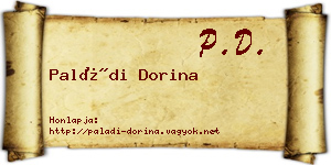 Paládi Dorina névjegykártya